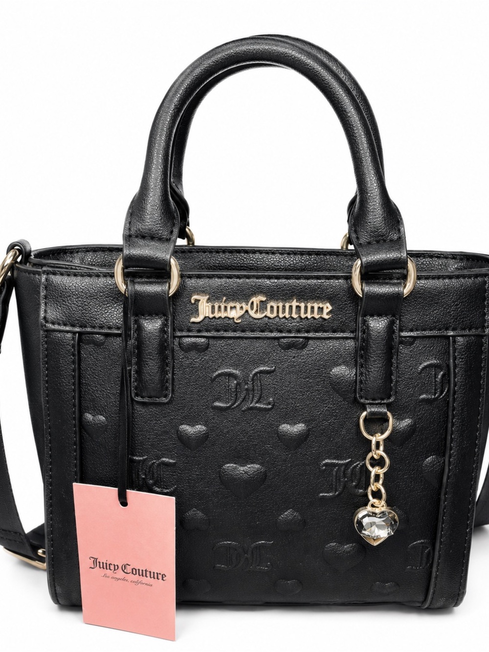 Juicy Couture Colorful Love Mini Tote Bag - Licorice Black,